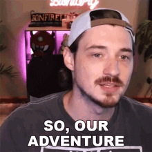 So Our Adventure Begins Aaron Brown GIF - So Our Adventure Begins Aaron Brown Bionicpig GIFs