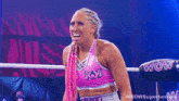 Why Are You Doing This Kandi Krush GIF - Why Are You Doing This Kandi Krush Wow Women Of Wrestling GIFs