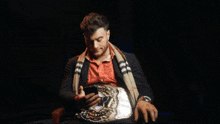 Mjf Phone GIF - Mjf Phone Look Up From Phone GIFs
