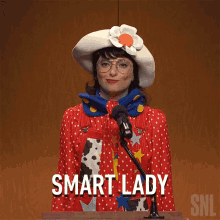 Smart Lady Sarah Sherman GIF