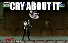 Mortal Kombat Reptile GIF - Mortal Kombat Reptile Cry About It GIFs