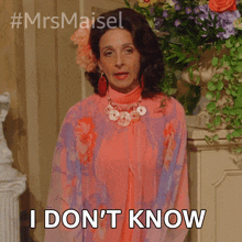 I Don'T Know Rose Weissman GIF - I Don'T Know Rose Weissman Marin Hinkle GIFs