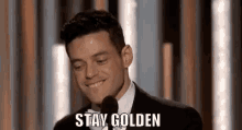 Stay Golden GIF - Stay Golden Rami Malek GIFs