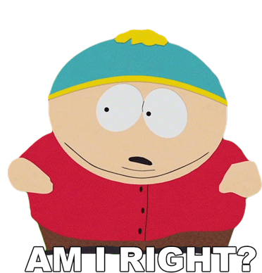 Am I Right Eric Cartman Sticker - Am I Right Eric Cartman South Park Stickers