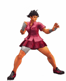 street fighter makoto fighting stance video game