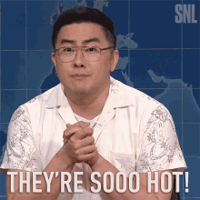 Theyre So Hot Bowen Yang GIF - Theyre So Hot Bowen Yang Saturday Night Live GIFs
