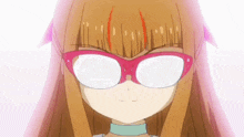 a close up of a girl wearing glasses and a choker .