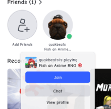 quakbeats is playing fish an anime and rng