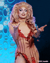 a picture of a drag queen with t4yce tumblr in the corner