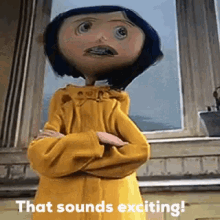 Coraline That Sounds Exciting GIF - Coraline That Sounds Exciting Sarcastic GIFs