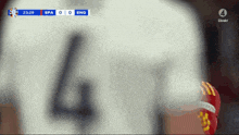 a soccer game is being played between spa and england