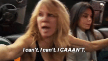 Ramona Singer I Caaaan'T! GIF - Real Housewives Real Housewives Of New York Rhony GIFs