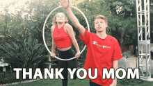 Thank You Mom Carson Lueders GIF - Thank You Mom Carson Lueders Sofie Dossi GIFs