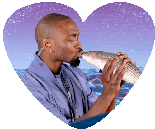 Kissing Fish Nickelodeons Unfiltered Sticker - Kissing Fish Nickelodeons Unfiltered In Love Stickers