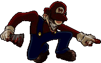 Horror Mario Marioexe Sticker