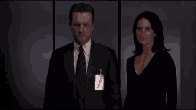 Doggett X Files Monica Reyes Elevator GIF