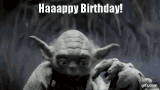 Happy Birthday Yoda GIF - Happy Birthday Yoda Star Wars GIFs