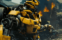 transformers bumblebee shrug robot shrugging