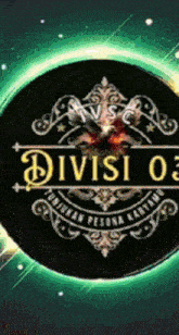 a logo for divisi 03 has a green circle around it