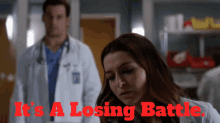 Greys Anatomy Amelia Shepherd GIF - Greys Anatomy Amelia Shepherd Its A Losing Battle GIFs
