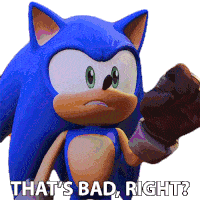 Thats Bad Right Sonic The Hedgehog Sticker - Thats Bad Right Sonic The Hedgehog Sonic Prime Stickers