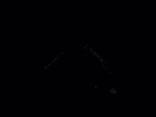 a black and white graphic with a circle in the center