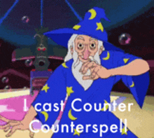 I Cast Counter Counterspell Wizard GIF