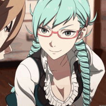 Flirty Anime GIF - Flirty Anime Glasses GIFs