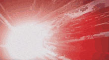 a red background with a white light coming out of the middle