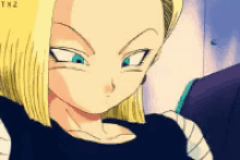 Dbz Android18 GIF - Dbz Android18 Blinking GIFs