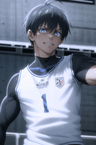 blue lock, soccer, anime boys, sweat, Anime screenshot, soccer ball, Isagi  Yoichi