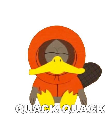 Quack Quack Kenny Mccormick Sticker - Quack Quack Kenny Mccormick South Park Stickers