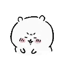 a black and white drawing of a bear 's face with a speech bubble .