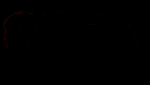 the word wbda is lit up in flames on a dark background