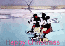 Mickey Mouse Minnie GIF - Mickey Mouse Minnie Happy Christmas GIFs
