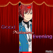 Good Natsume Evening Natsume Sakasaki GIF - Good Natsume Evening Natsume Sakasaki Enstars GIFs