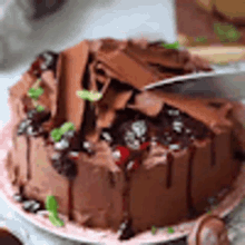 Chocolate Cake Dessert GIF - Chocolate Cake Dessert Slice Of Cake GIFs