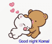Good Night Komal GIF - Good Night Komal GIFs