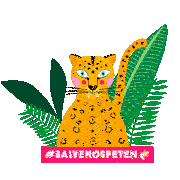 Rainforest Alliance Leaf Sticker - Rainforest Alliance Leaf Leopard Stickers