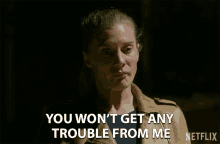 You Wont Get Any Trouble From Ill Behave GIF - You Wont Get Any Trouble From Ill Behave Ill Be Good GIFs