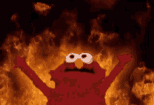 Sad Flame GIF - Sad Flame Elmo GIFs