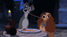 lady and the tramp cartoon disney i love you