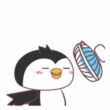 cute penguin fan cool refreshing