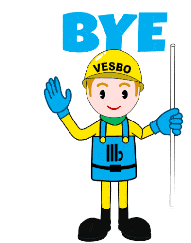 Vesbo Bye Sticker - Vesbo Bye Stickers
