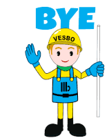 Vesbo Bye Sticker - Vesbo Bye Stickers