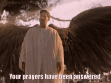 Your Prayers Have Been Answered Angel GIF - Your Prayers Have Been Answered Angel Michael GIFs