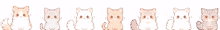 pixel art cat cute adorable fluffy cat