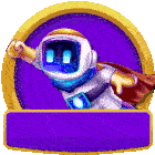 a cartoon illustration of an astronaut with a cape flying in the air