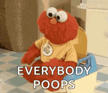 Crap Elmo GIF - Crap Elmo Everybody Poops GIFs