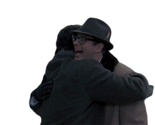 Hugging Stephen Tobolowsky Sticker - Hugging Stephen Tobolowsky Ned Stickers